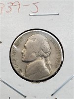 1939-S Jefferson Nickel