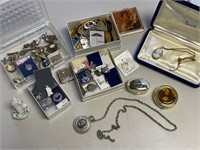 Assorted jewelry with some sterling