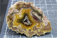 Polished Laguna agate, 4.6 oz