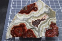 Polished Crazy Lace agate, 3.8 oz