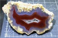 Polished Laguna agate, 7.6 oz