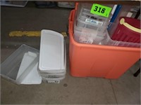 LOT PLASTIC STORAGE CONTAINERS