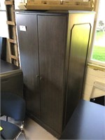 Solid wood Klem cabinet Grey wardrobe office