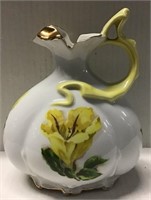 VINTAGE YELLOW FLORAL BOTTLE