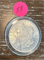 Circa 1883 Brilliant Uncirculated Silver Dollar