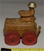 Vtg Manoil Barclay Lead Soldier w/ USA Tractor