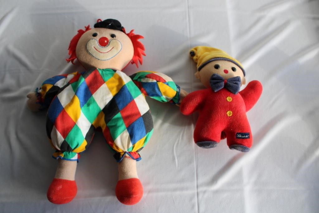 Lot of Two Vintage Musical Clowns