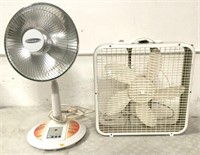 (2)pc. Soleus Air Heated Fan & Lakewood Box Fan