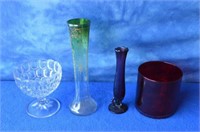 Flat of Assorted Collectible Glass Items