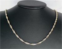 14K Yellow Gold over Sterling Silver Chain