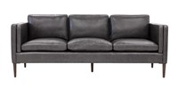 $4000+ Sunpan Richmond Leather Sofa 7ft