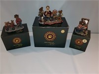 (3) Boyd's Bears Collectible Figurines