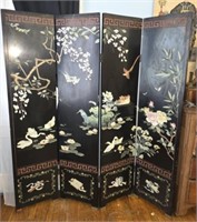 Stunning cimarron on enamel Oriental Screen