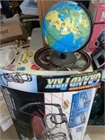 Vintage games, globe and Pepsi tray