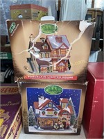 Christmas village bakery and toy shop