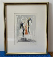 Salvador Dali Artist Signed Print