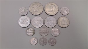 Various United States Coins Totaling $4.95