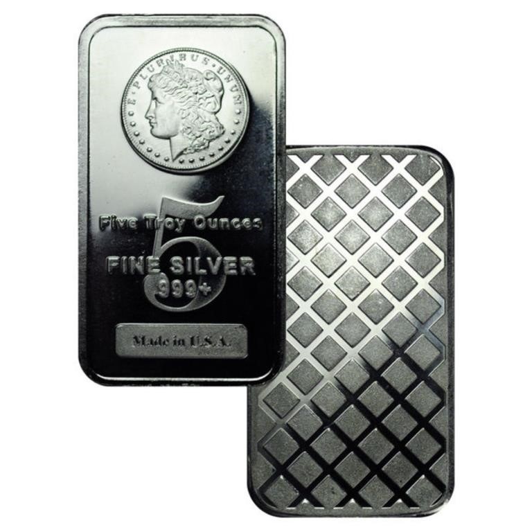 Morgan Design Silver Bar - 1 Ounce .999 Pure