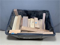 Tote of Various Wood Pieces