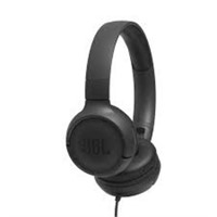 JBL Tune 500 Wired On-Ear Headphones - Black