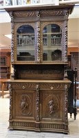 Louis XIII Style French Hunt Oak Buffet.