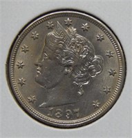 1897 Liberty V Nickel