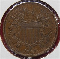 1867  Two Cent Piece