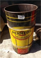 Pennzoil trash can