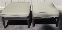 (2) Square Patio Seats w/ Cushions