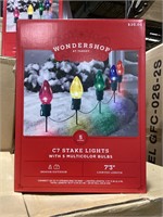 Wondershop C7 Stake Lights 5 Multi Color