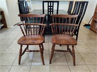 2 Spindle Ladder Back Dining Chairs