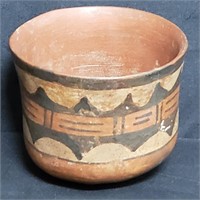 Antique pre-Columbian-style polychromed vase