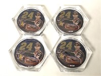 Set of 4 Jeff Gordon Acrylic Coasters