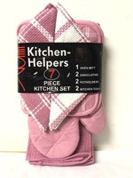 New 7 pc Kitchen Set -Towel, Cloth, Pot Holders