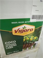 Vigoro coco trough planter liner