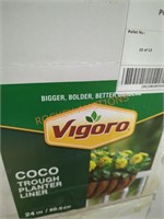 Vigoro coco trough planter liner