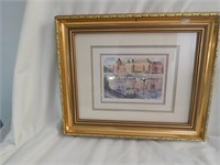 Framed Blaine Jackson Signed Print Victoria B.C.