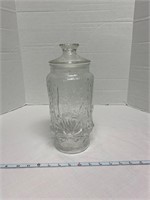 Vintage Glass jar with lid