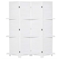 $138  5.6 ft. 4-Panel Wood Room Divider Folding Pr