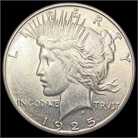 1925-S Silver Peace Dollar NEARLY UNCIRCULATED