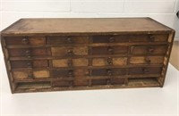 Antique Handmade Cigar Box Drawer Storage Cabinet