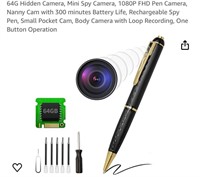 64G Hidden Camera, Mini Spy Camera