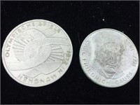 Silver german marks coins