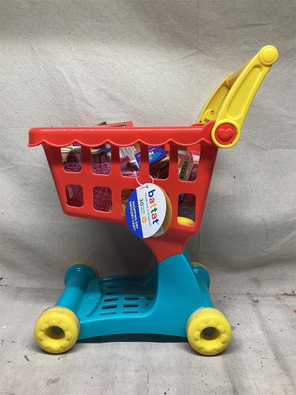 Battat- Play Circle- Shopping Cart - Toy Food