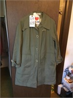 Women's raincoat (10/12); shirtdress (5/6); 3