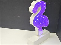LED Infinity Lighted Flamingo with Timer8 1/2"h