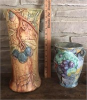 Pottery Vases, Blue Weller Ware Vase
