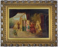 ALFONSO ALONZO PEREZ PAINTING IN GILT FRAME