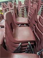 (40) Plastic Student Chairs