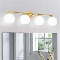 Gold Bathroom Light Fixtures 4-Light Vanity Lights